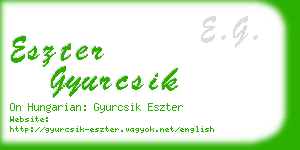 eszter gyurcsik business card